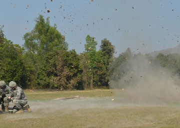 Thai, US Army get explosive in field training