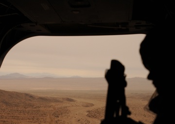 The Mojave Desert from a Chinook