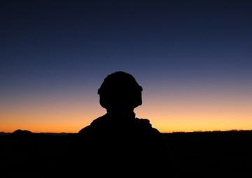 Awaiting the crack of dawn in the box