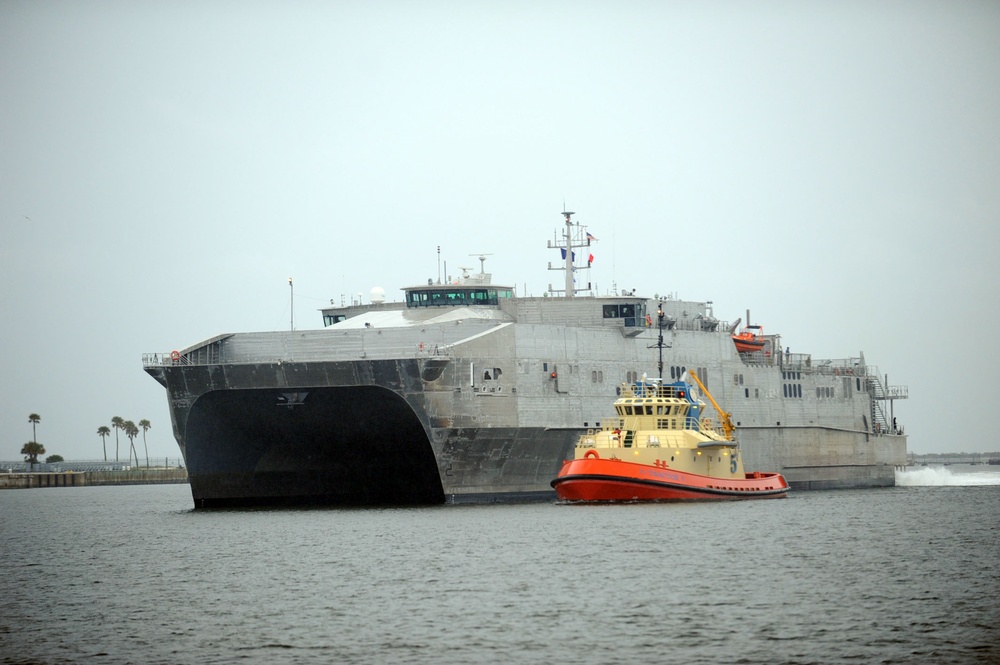 USNS Spearhead at Naval Station Mayport