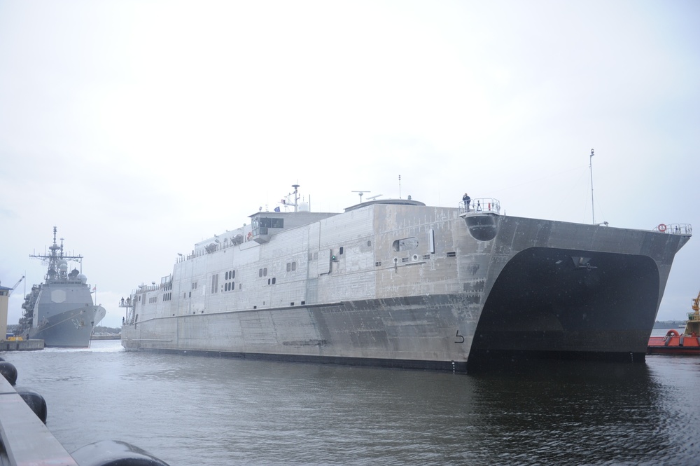 USNS Spearhead at Naval Station Mayport