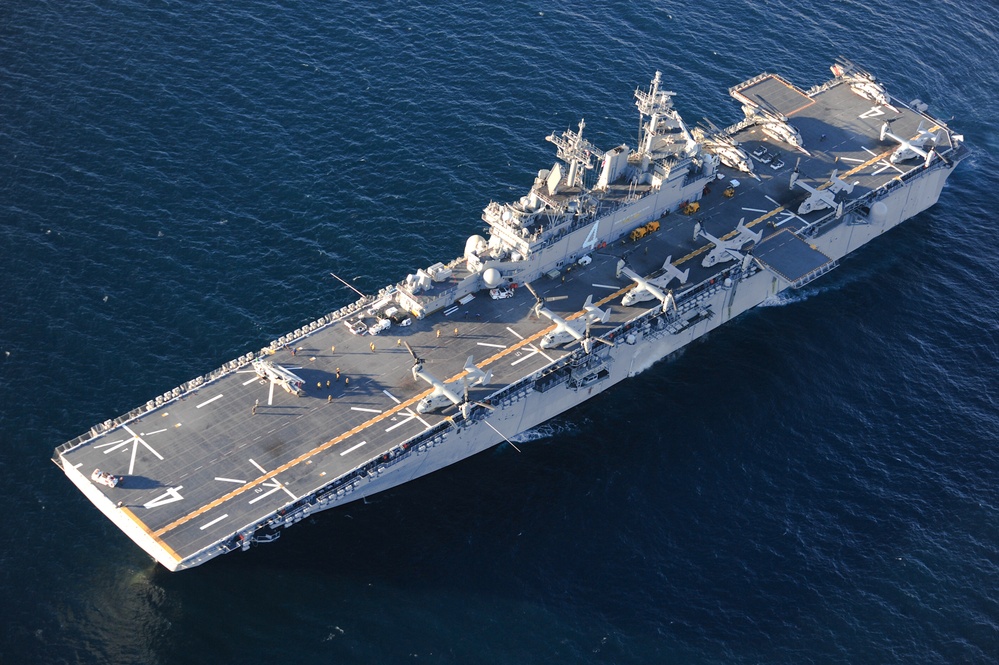 Ospreys aboard USS Boxer