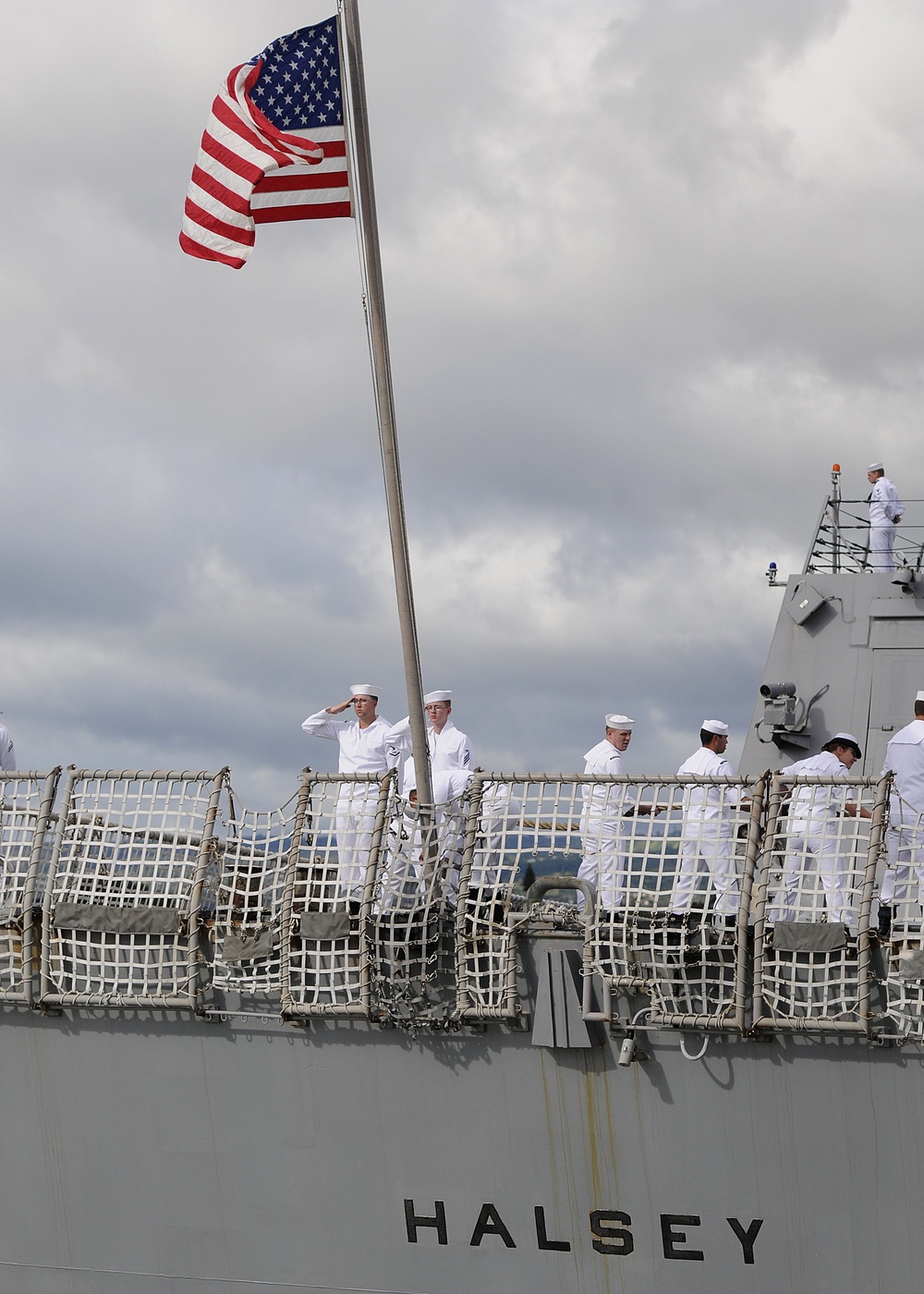 USS Halsey arrives at new home port