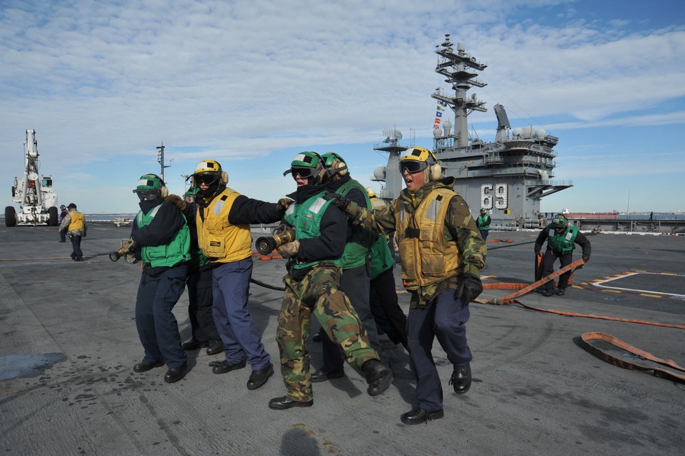 USS George H.W. Bush training exercise