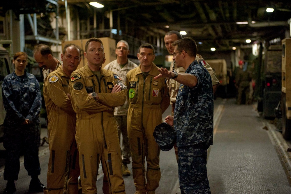 French colonel visits USS Peleliu