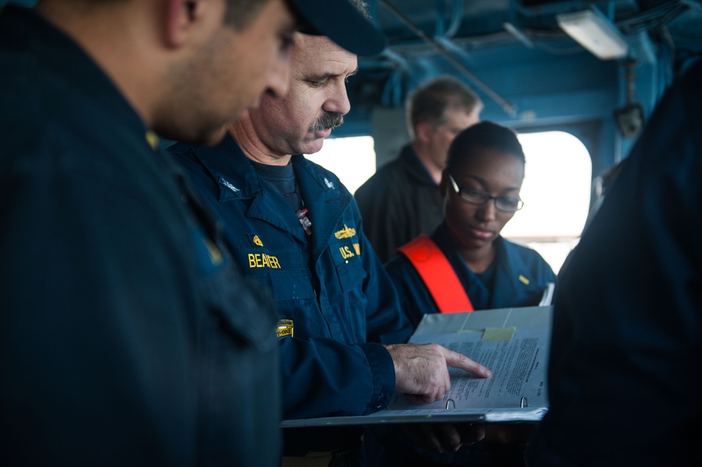 USS Mobile Bay operations