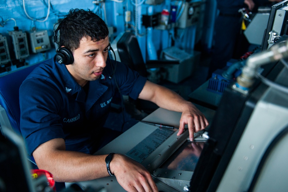 USS Mobile Bay operations