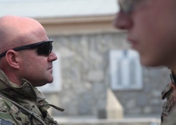 Command Sgt. Maj. Sasser coin ceremony