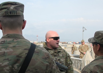 Command Sgt. Maj. Sasser coin ceremony