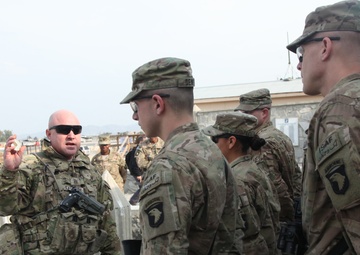 Command Sgt. Maj. Sasser coin ceremony