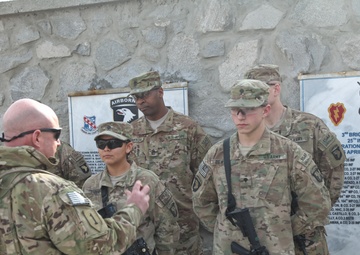 Command Sgt. Maj. Sasser coin ceremony