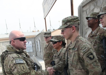 Command Sgt. Maj. Sasser coin ceremony