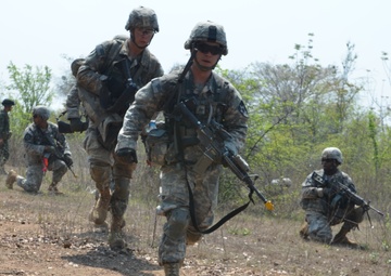 Korean soldiers augment Baker Company for Cobra Gold