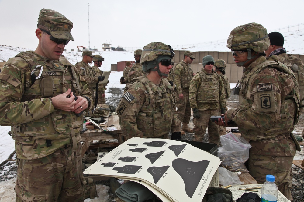 173rd Airborne Brigade Combat Team Headquarters and Headquarters Company Qualification Range