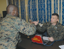 MMEA Roadshow Monitors educate Marines in career paths, discuss future assignments