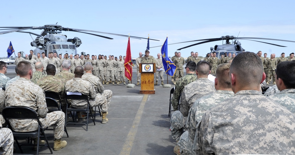 CHTF-HOA helicopter change of command