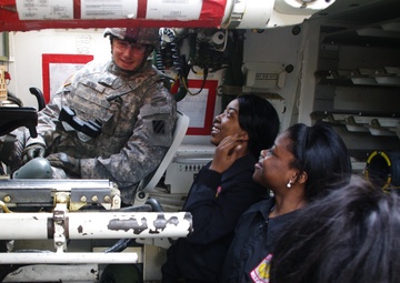 Savannah High School JROTC Program tours Fort Stewart