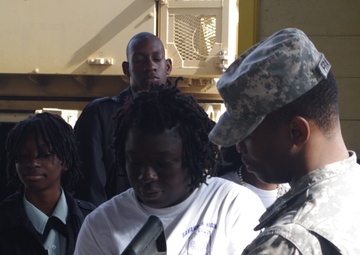 Savannah High School JROTC Program tours Fort Stewart