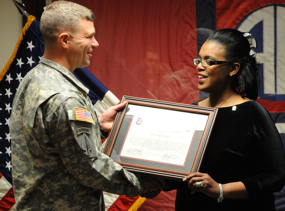 330th Trans. Bn. welcomes new CSM