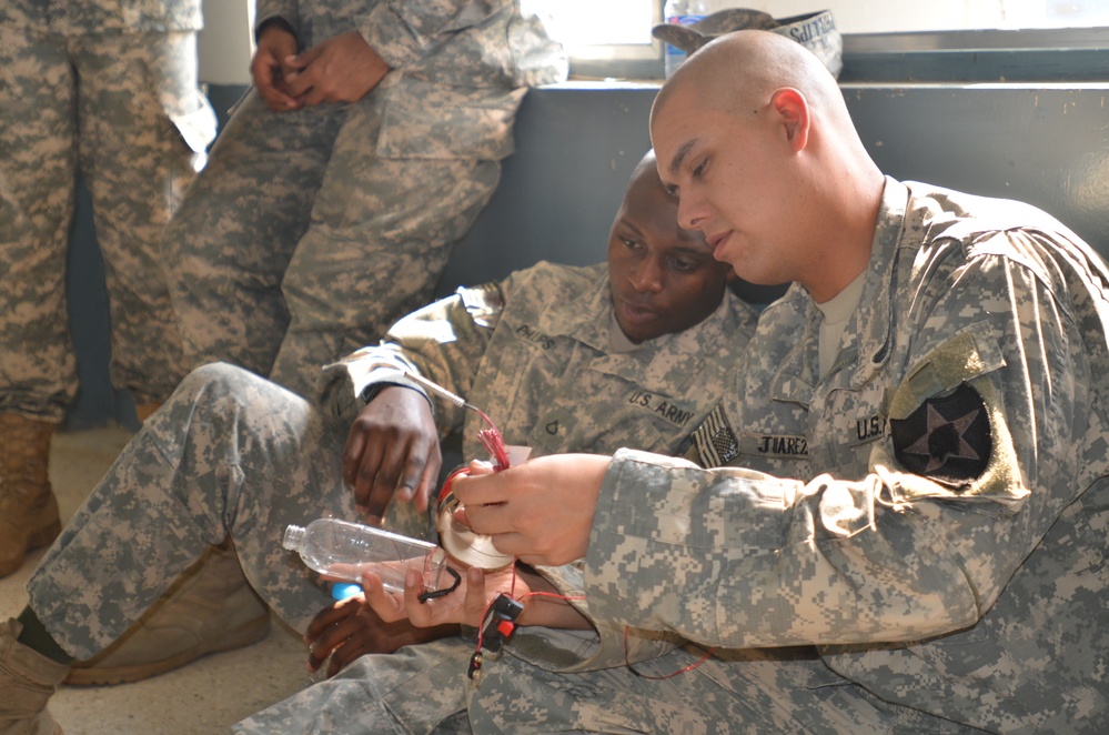 US soldiers conduct counter-IED training