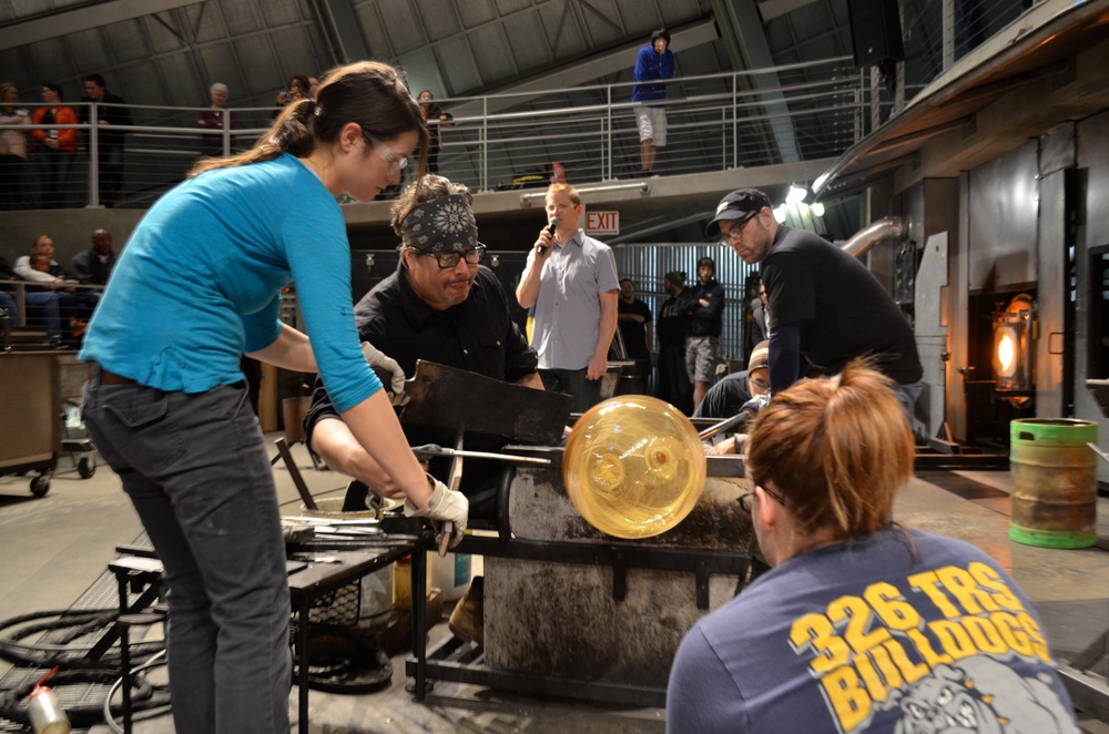 Military appreciation day at the Museum of Glass