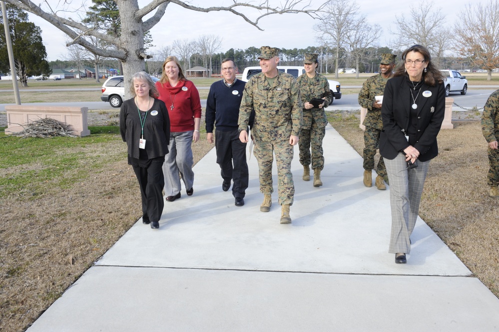 Barrett visits MCAS Cherry Point