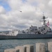 USS Halsey sailors man the rail