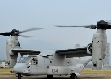 Ospreys transport US military leaders to CALFEX