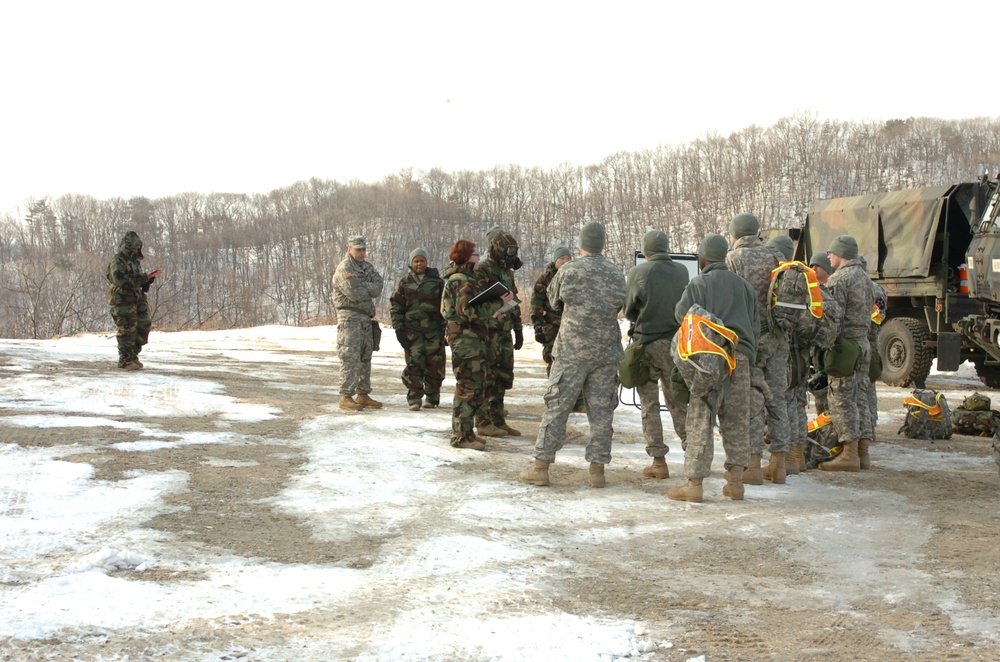 Alpha Distro, 70th BSB conducts CBRN training