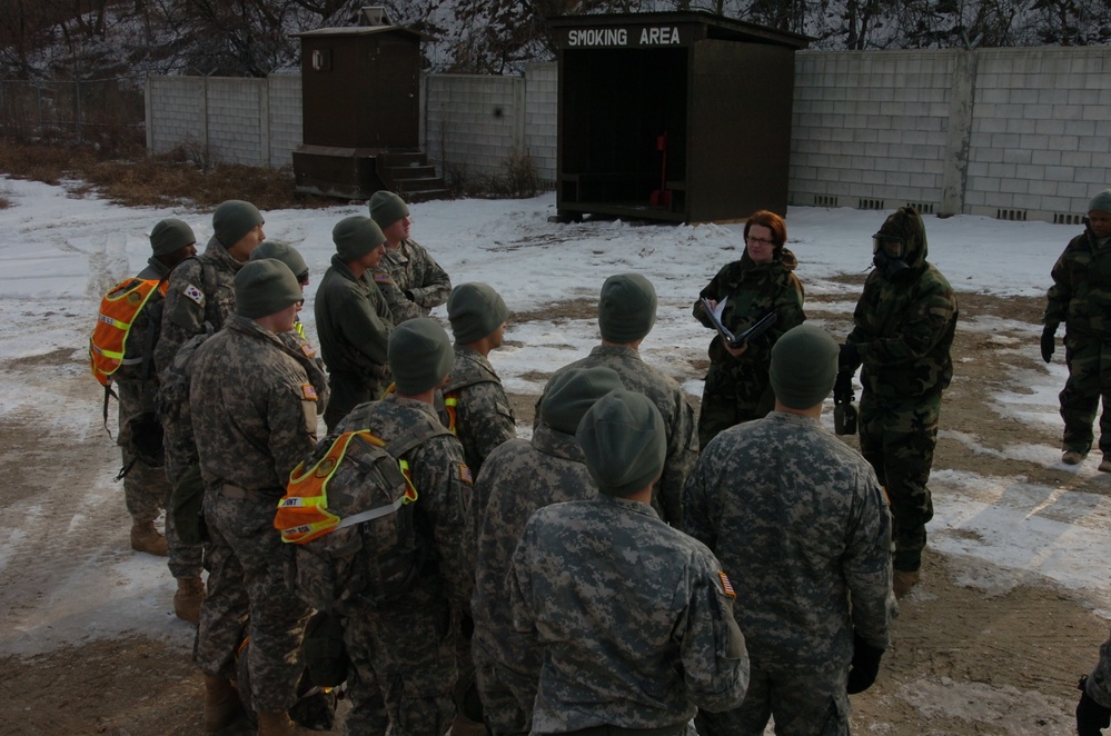 Alpha Distro, 70th BSB conducts CBRN training