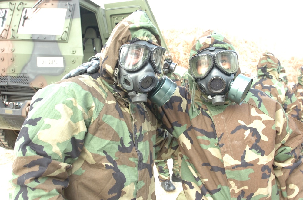 Alpha Distro, 70th BSB conducts CBRN training