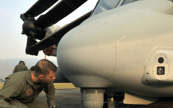 Osprey crew preps for flight
