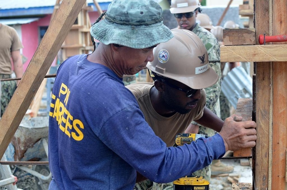 NMCB 5 CCAD Philippines continues work on Aplaya Elementary School