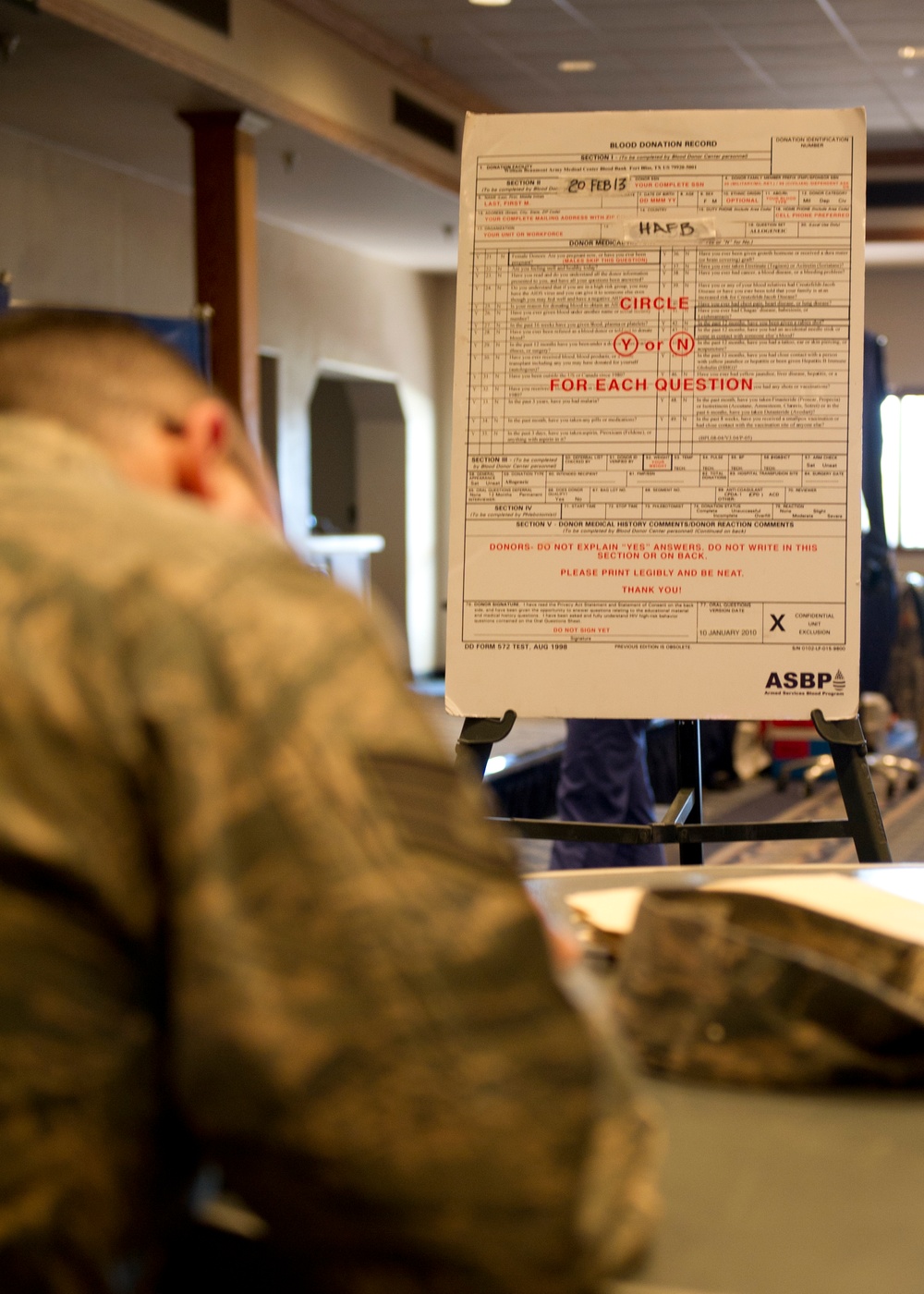 Holloman AFB donates blood to ASBP Holloman AFB donates blood to ASBP