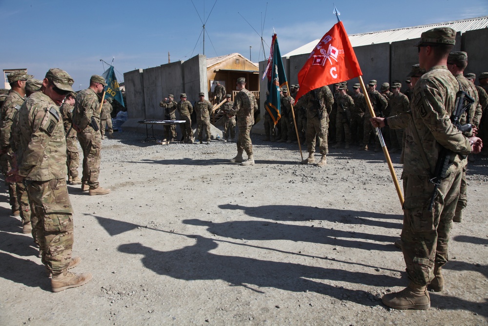 Special Troops Battalion, 173rd ABCT end of tour award ceremony