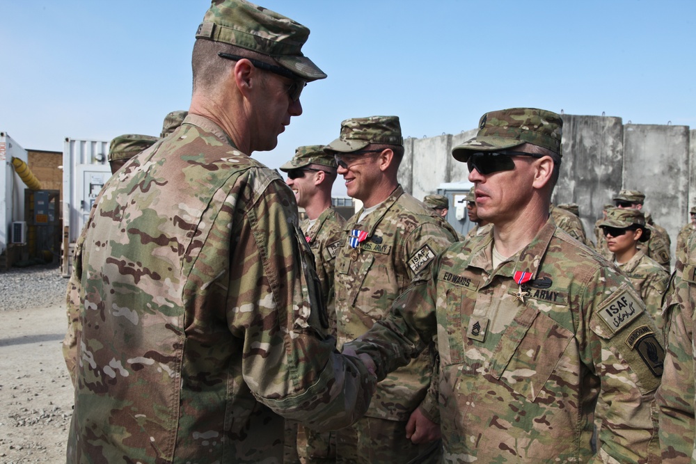 Special Troops Battalion, 173rd ABCT end of tour award ceremony