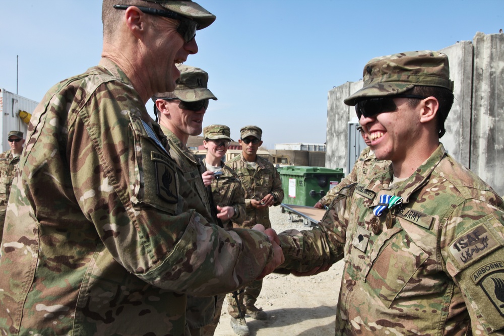 Special Troops Battalion, 173rd ABCT end of tour award ceremony