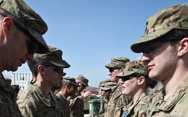Special Troops Battalion, 173rd ABCT end of tour award ceremony