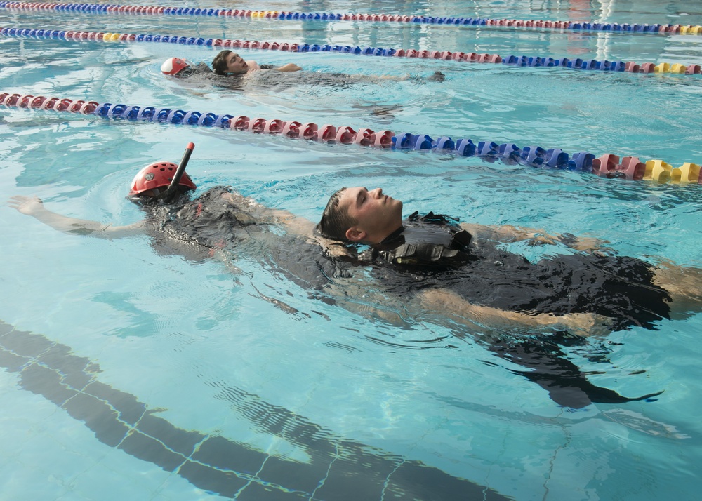 Search and Rescue swimmer training