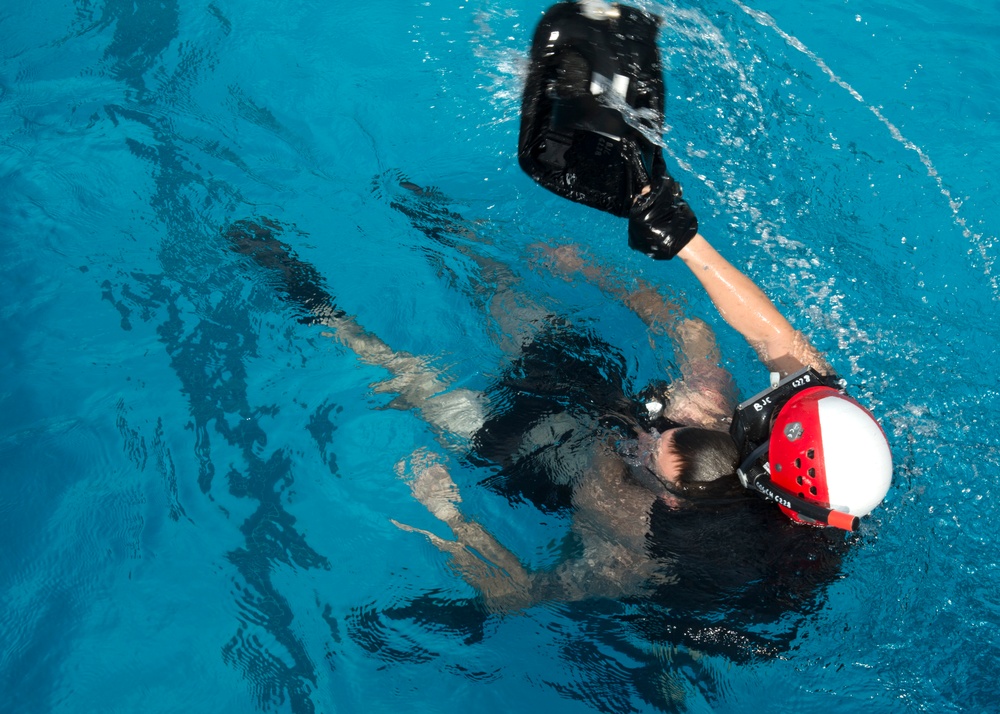 Search and Rescue swimmer training