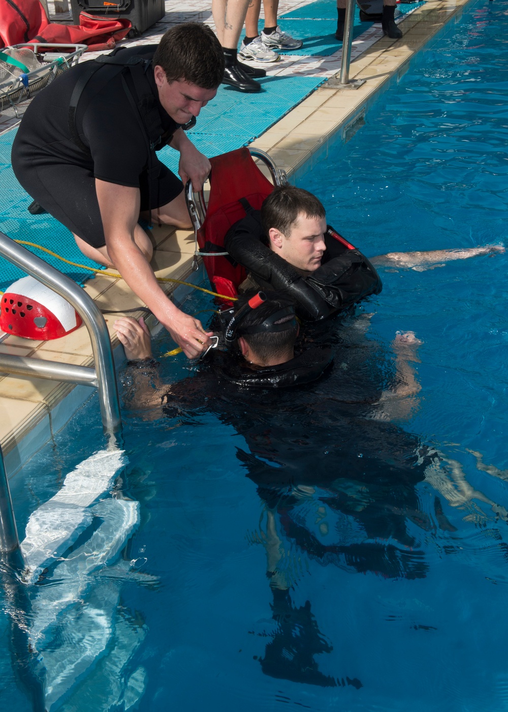 Search and Rescue swimmer training