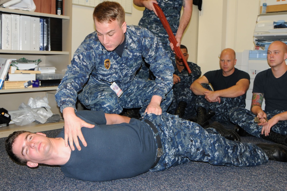 Naval Hospital Pensacola conducts Auxiliary Security Force Academy