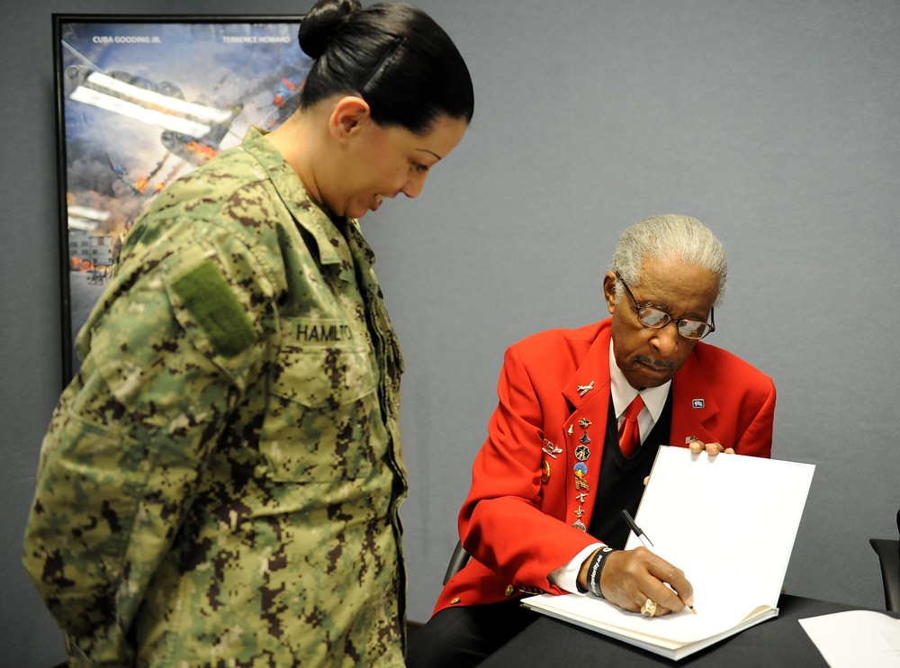 Tuskegee Airman visits JTF-CS for Black History Month celebration