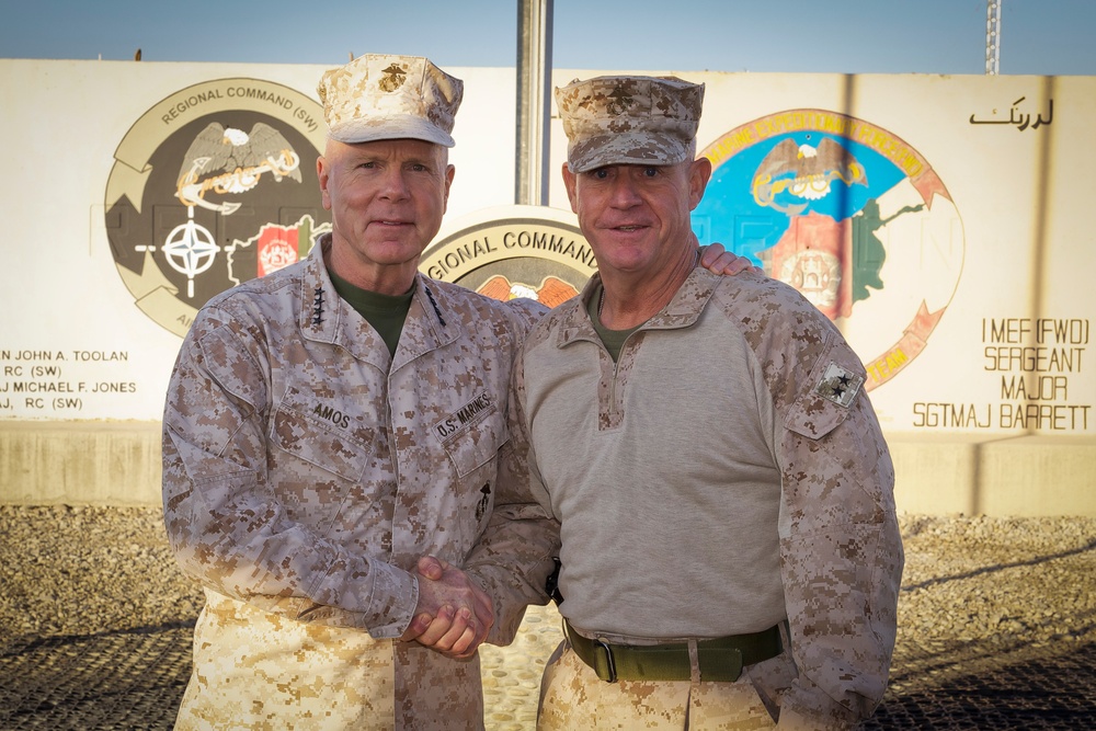 Marine Corps commandant spends holiday in Afghanistan