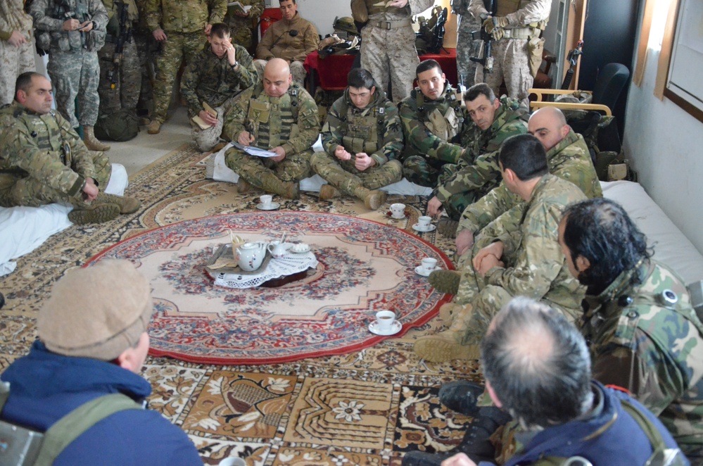 Georgian Regimental Combat Team mission rehearsal exercise