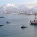 Coast Guard conducts overflight of Kulluk tow in Kiliuda Bay, Alaska