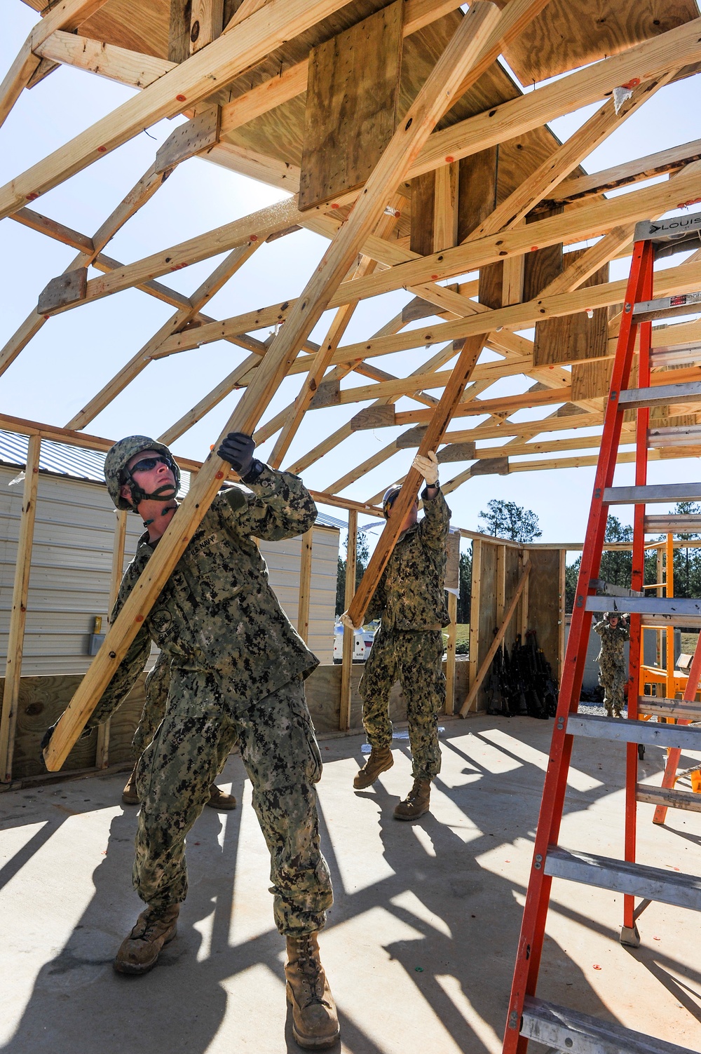 NMCB 15 training at Camp Shelby