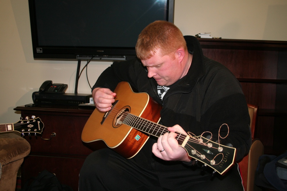 WTB soldier performs a song he wrote while deployed