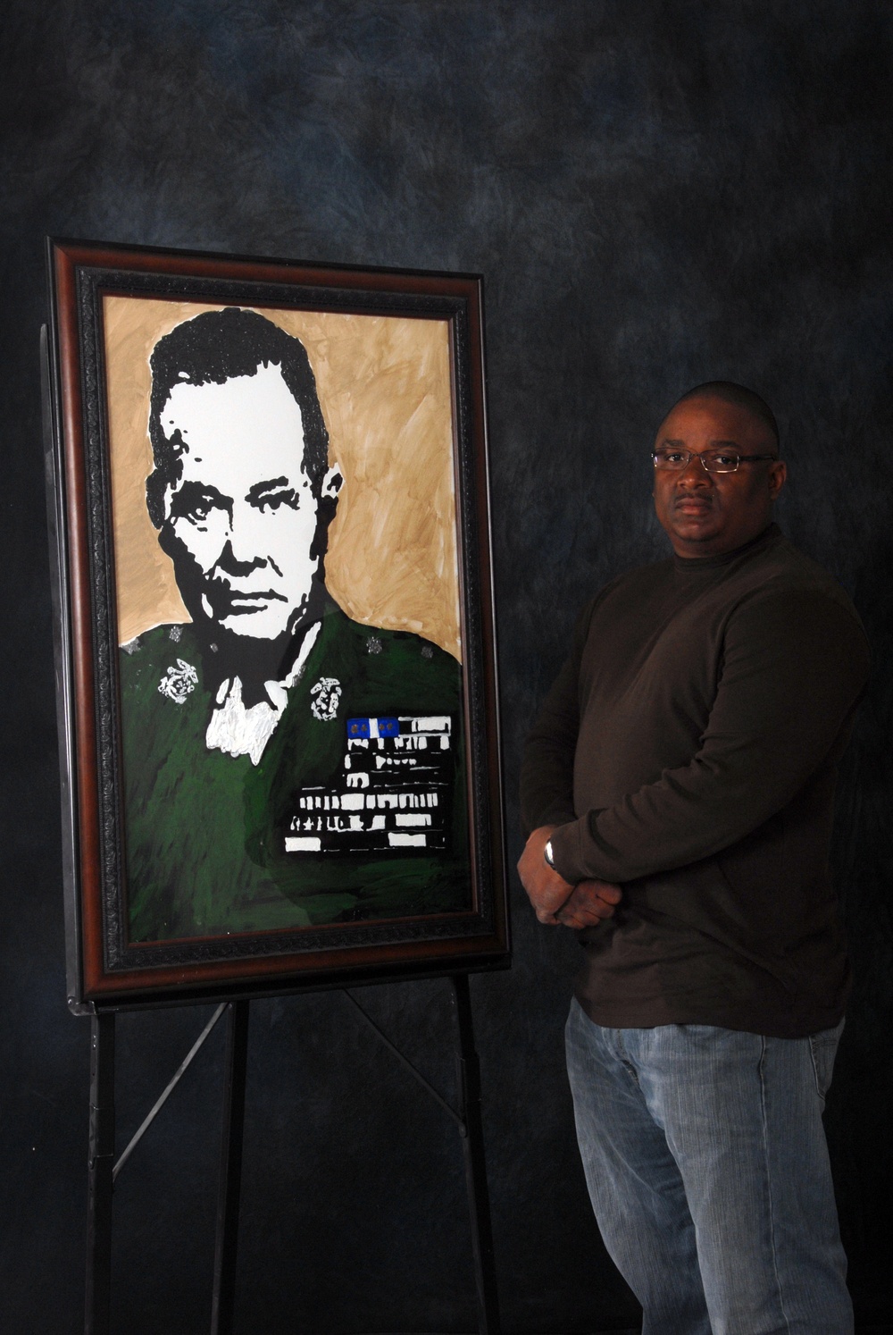 The Art of War: base employee, former Marine finds solace in painting