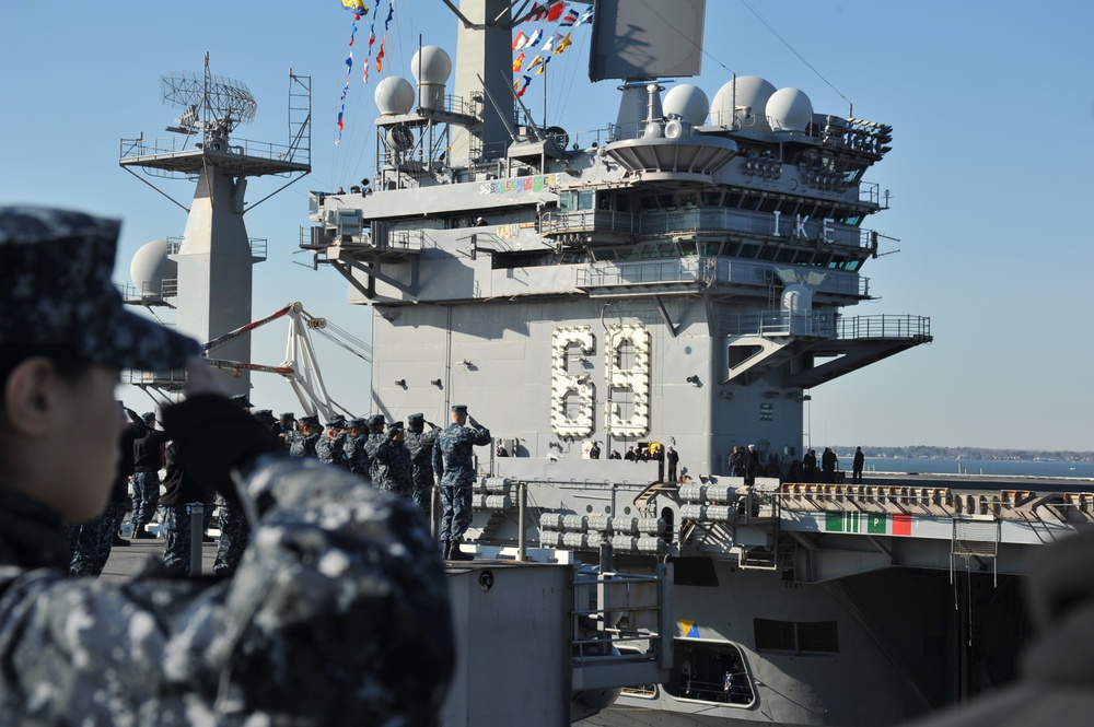 USS Dwight D. Eisenhower deploys